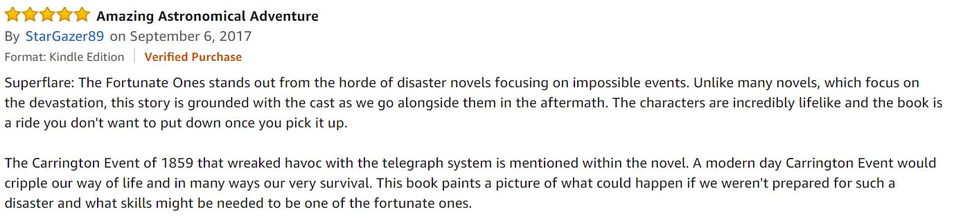 Five star Amazon review